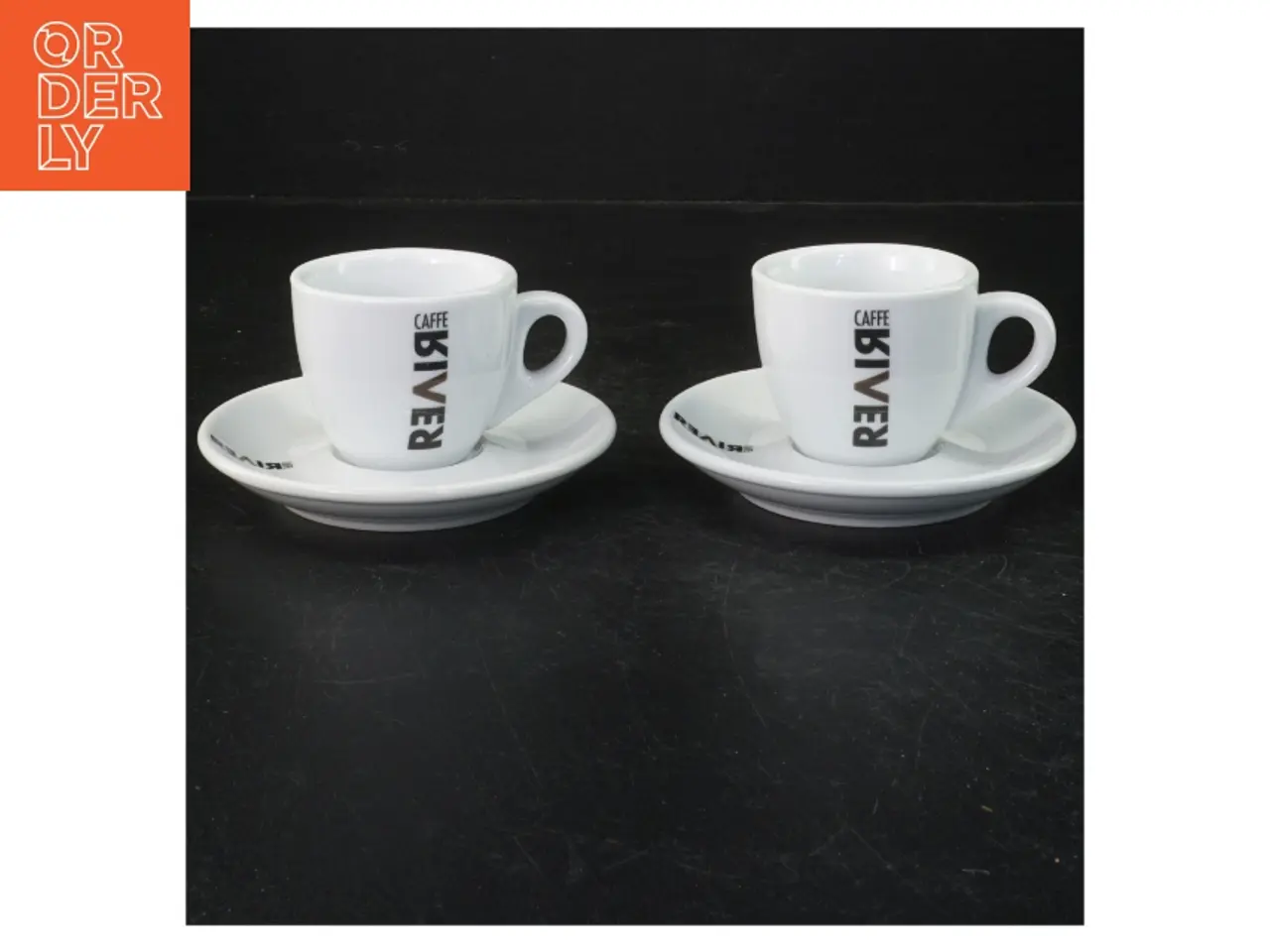 Billede 1 - Espressokopper med underkopper fra Revir (str. Kopper. ø. 6,5 cm. tallerkener. ø. 12 cm)