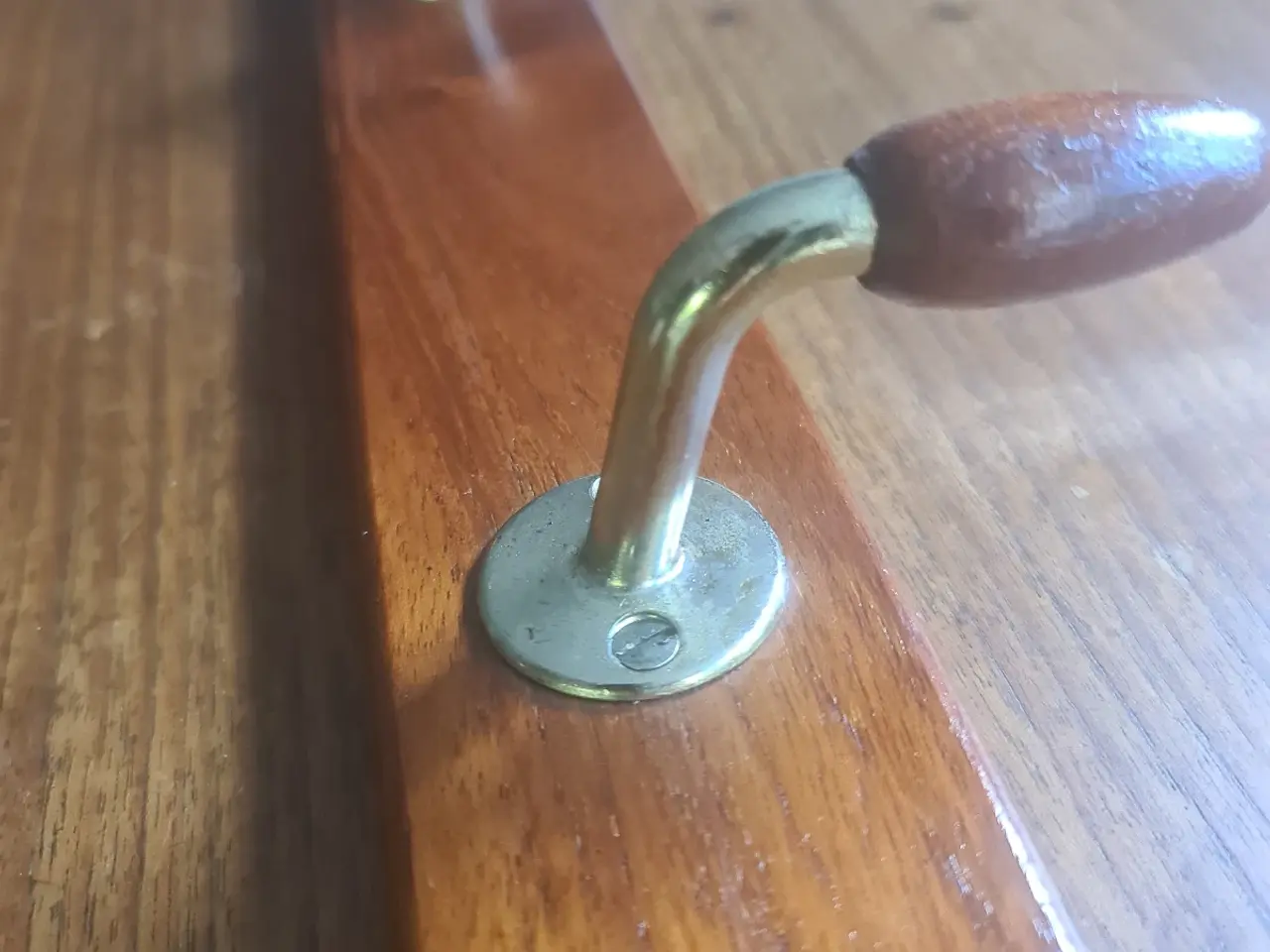 Billede 5 - 2 retro knagerækker i teak og messing - 60’erne