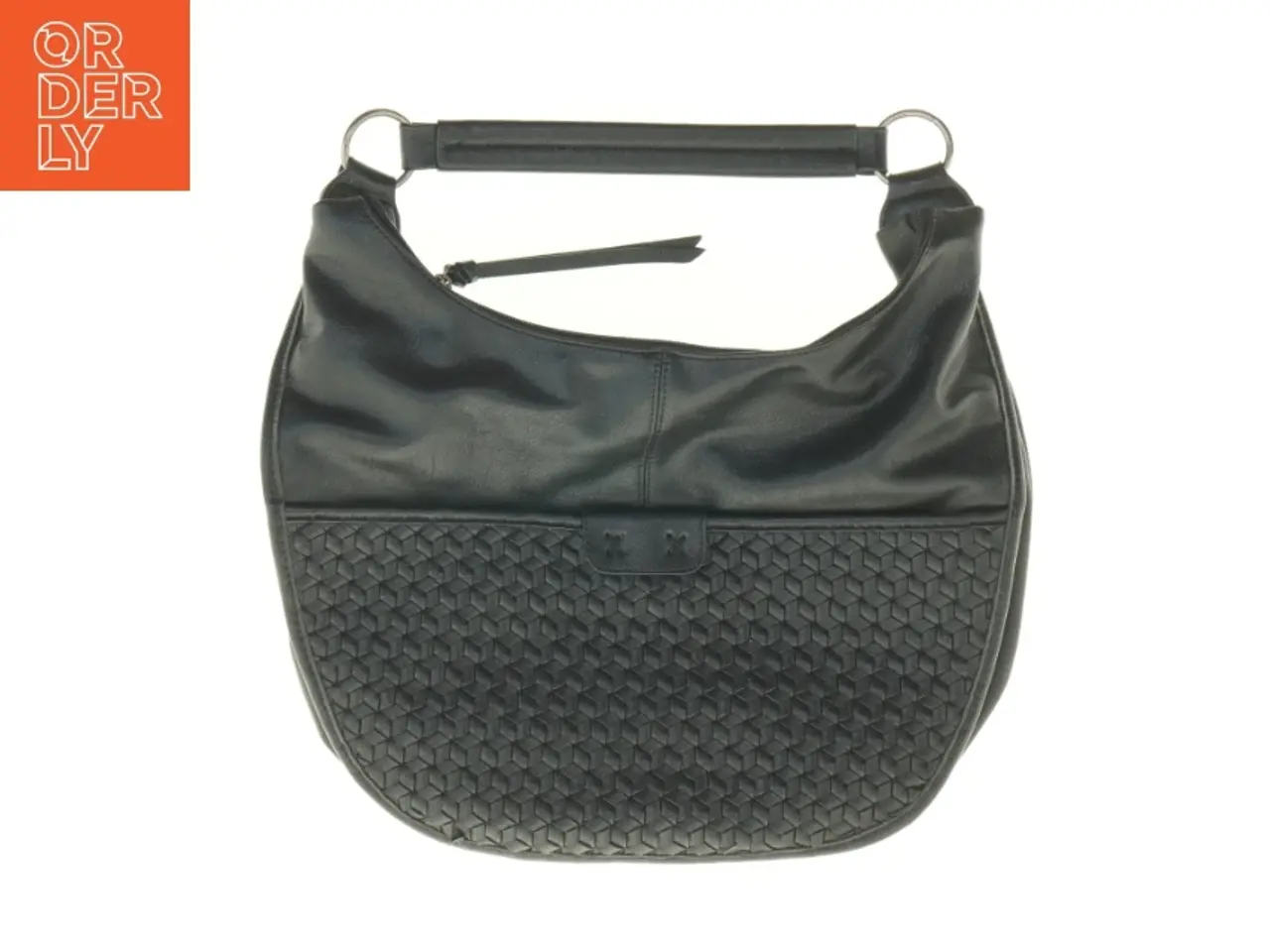 Billede 1 - Sort skuldertaske fra Mandoline (str. 42 x 37 cm)