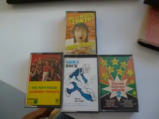 4stk. Originale kassettebånd sælges.