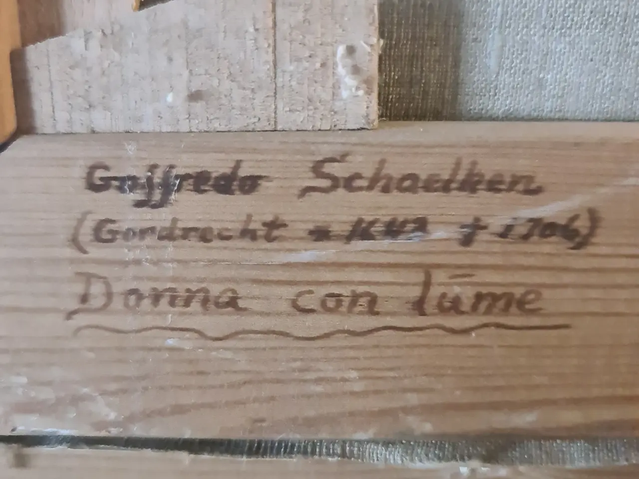 Billede 4 - Ældre oliemaleri efter Godfried Schalcken – kvinde