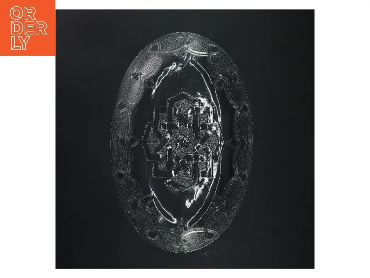 Billede 3 - Oval glassfad (str. 31 cm)