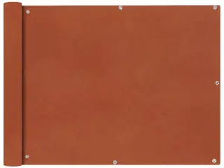 Balkonafskærmning Oxfordstof 90x600 cm terracotta
