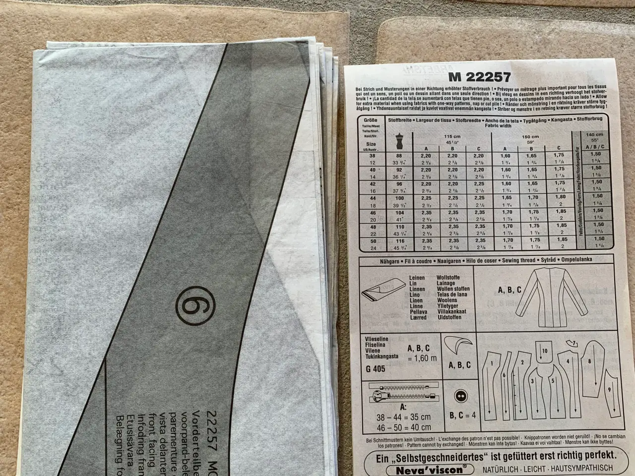 Billede 2 - Neue mode stil mønster str. 38-50 på jakke