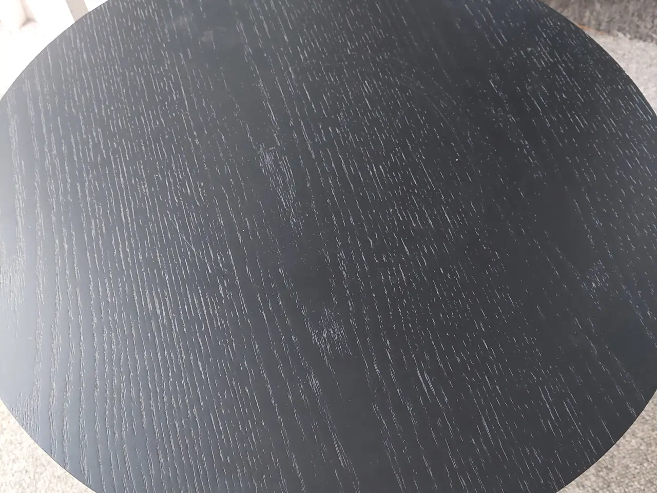 Billede 4 - sort farve træ  bord med metal stel