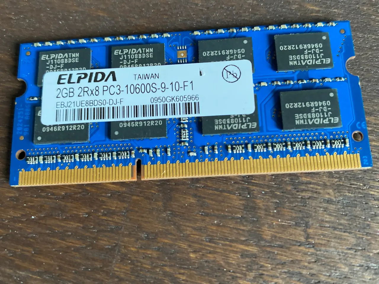 Billede 1 - 2GB DDR3 RAM-modul til bærbare