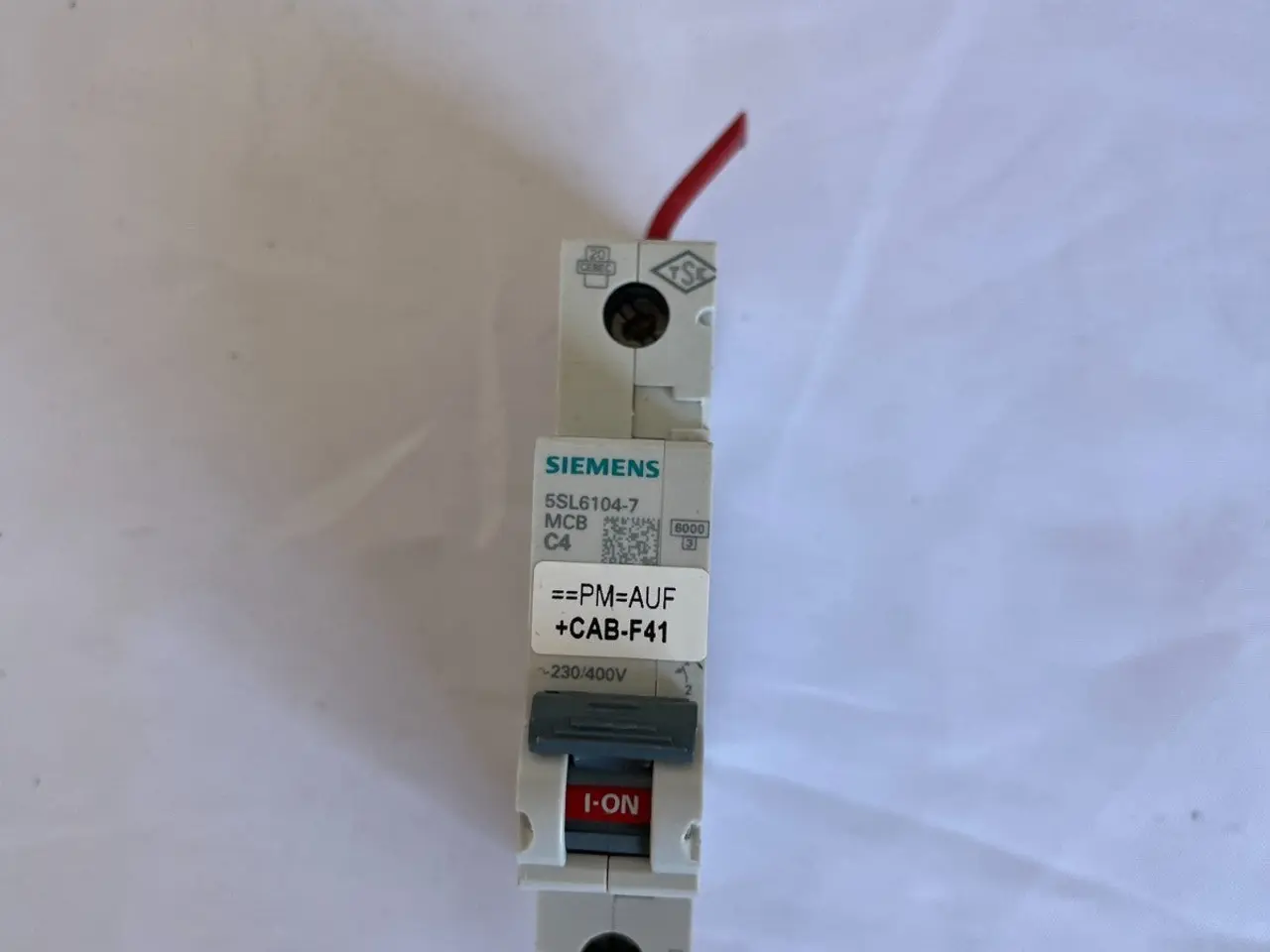 Billede 3 - Siemens 5SL6104-7 MCB C4 1-Pole 4A 230/400V relæ