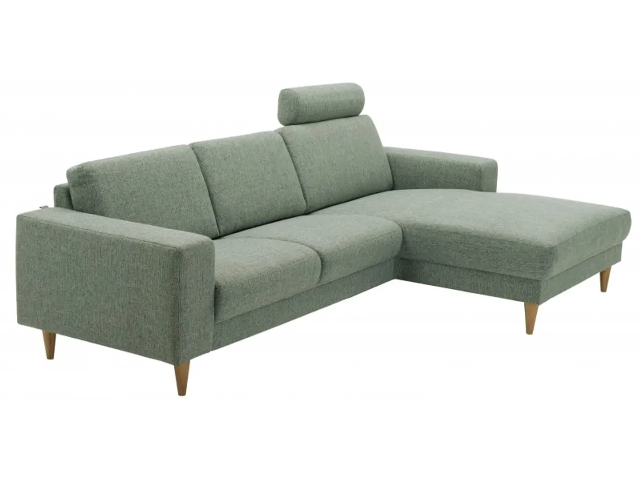 Billede 2 - Hjort Knudsen Hadsten chaiselong sofa højrevendt Grøn stof