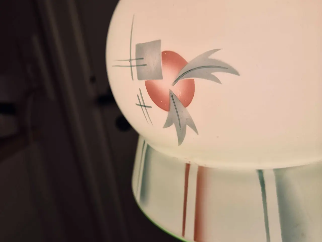Billede 13 - Den smukkeste retrolampe i grønt glas