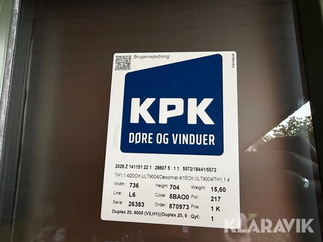 Billede 12 - Facadedør KPK træ/alu 3-lags 1 Styk