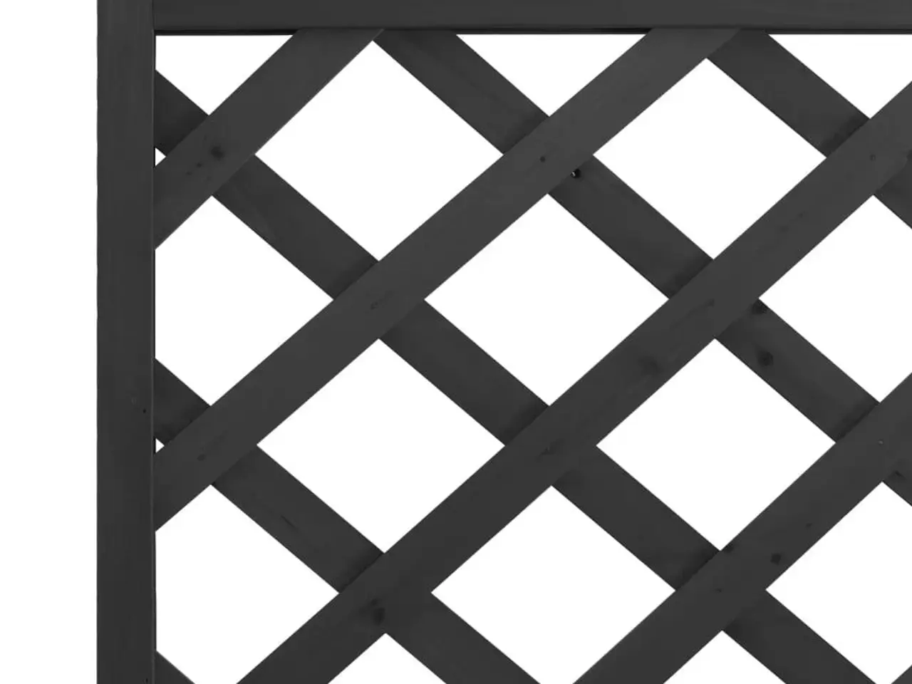 Billede 7 - Plantekasse med espalier - sort 90 x 35 x 180 cm