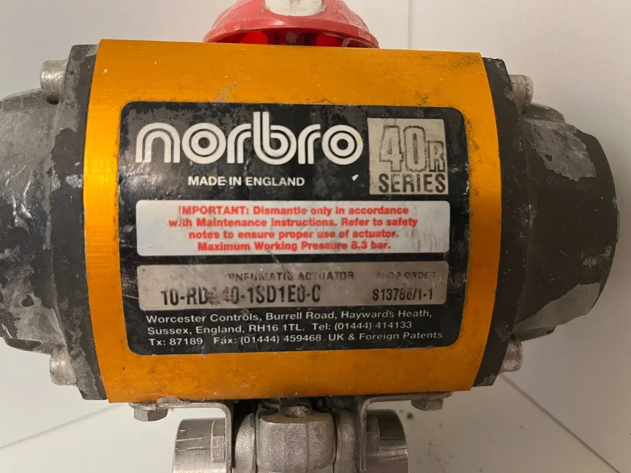 Billede 5 - Norbro 40R Pneumatic Actuator 10-RDA40-1SD1E0-C w/