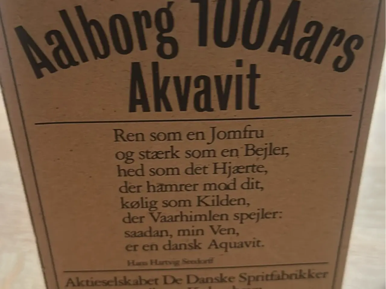 Billede 5 - Samlerobjekt 100-års jubilæumsakvavit 1981