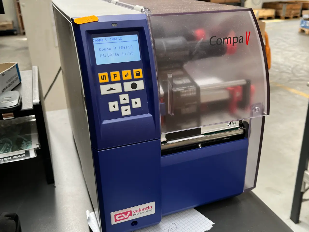 Billede 1 - Termotransfer-/etiketprinter. CARL VALENTIN COMPA V 106/12