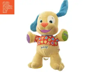 Plys hund pædagogisk legetøj fra Fisher-Price (str. 35x24 cm)