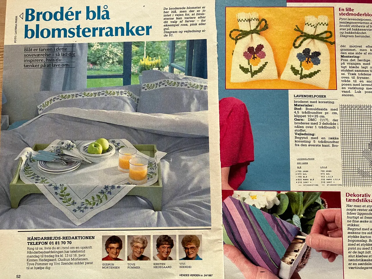 Billede 2 - Forskellige håndarbejder i korssting