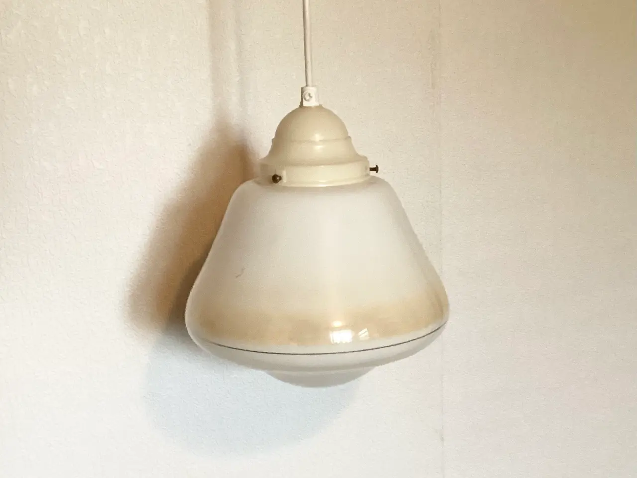 Billede 2 - Vintage loftslampe af glas