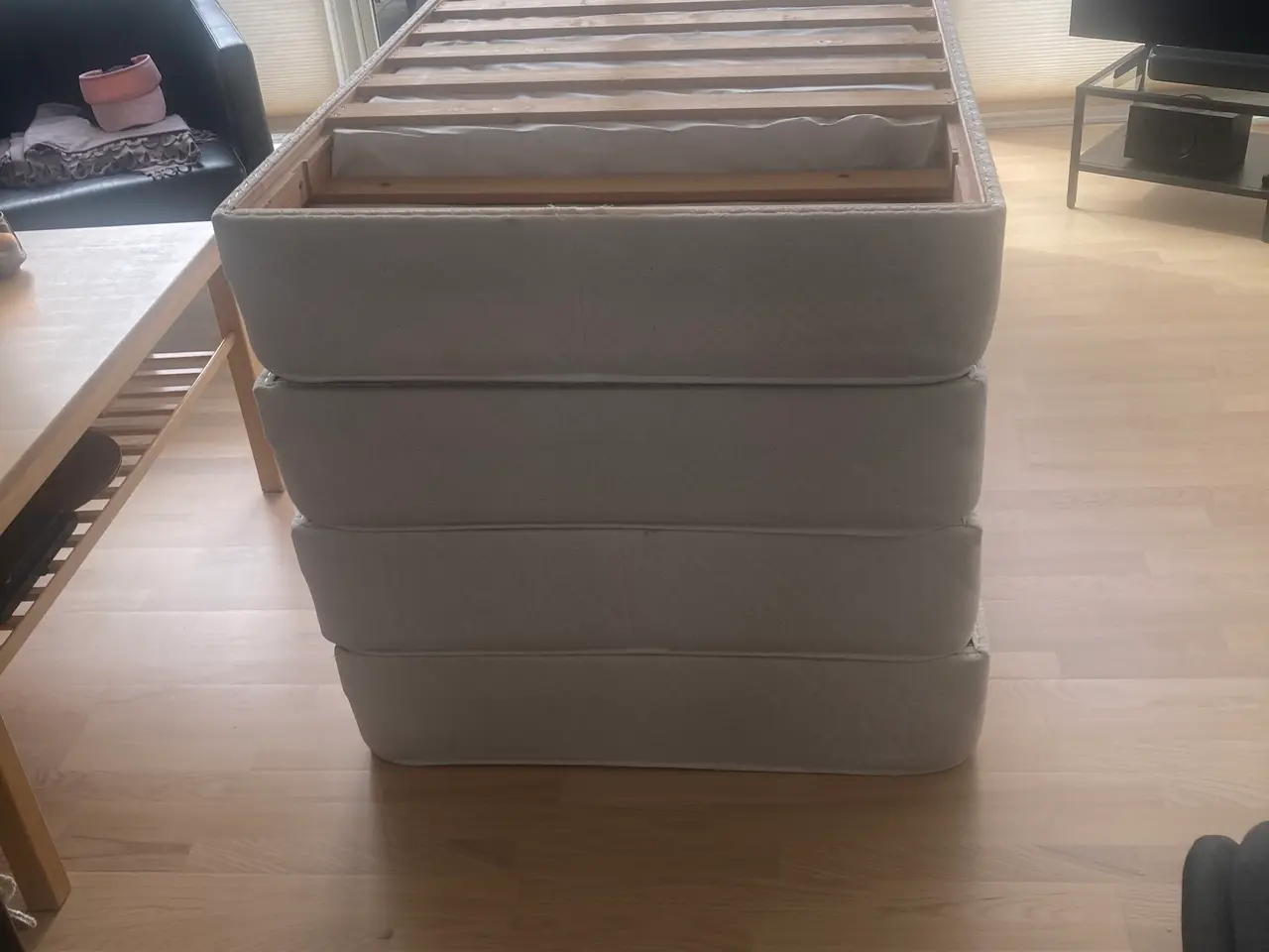 Billede 2 - Boksmadras med meder 90 x 200