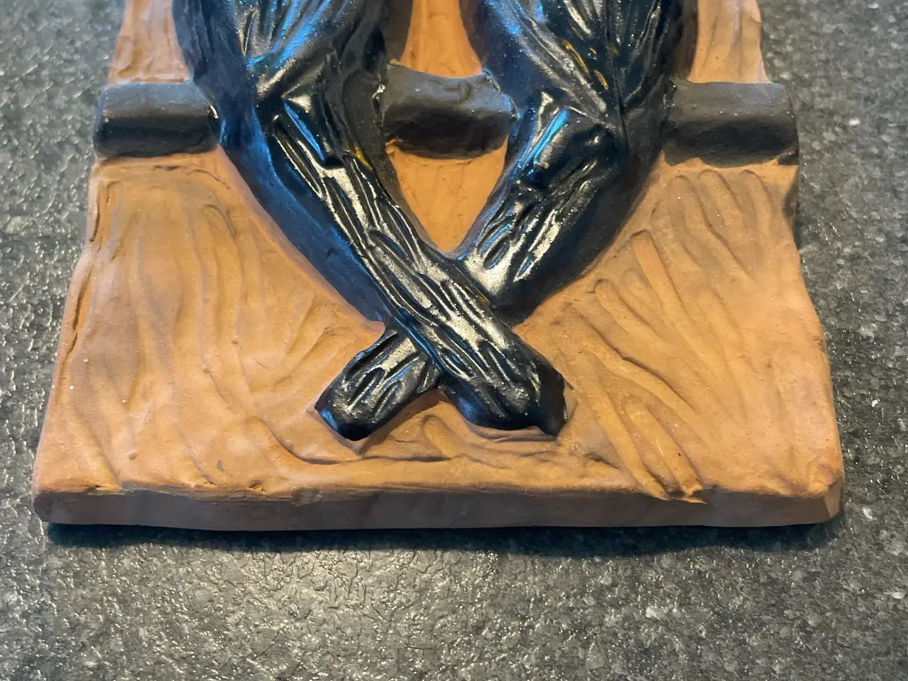 Billede 3 - Relief med 2 fugle af Henning Knudsen