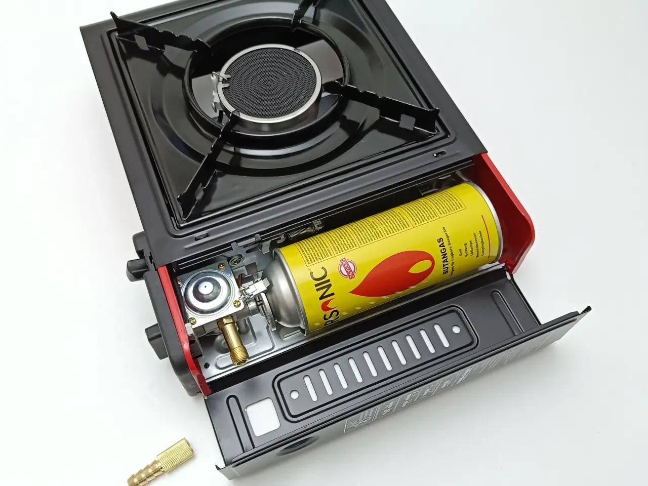 Billede 3 - NY! 2500W Gaskomfur KERAMISK BRÆNDER + 80cm slange
