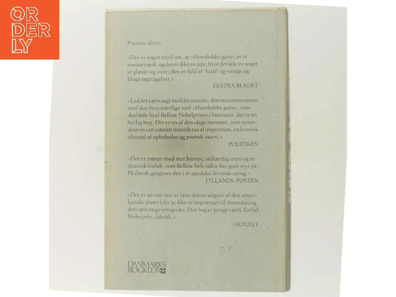 Billede 3 - Humboldts gave af Saul Bellow (Bog)