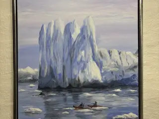 Maleri med motiv fra Ilulissat Grønland