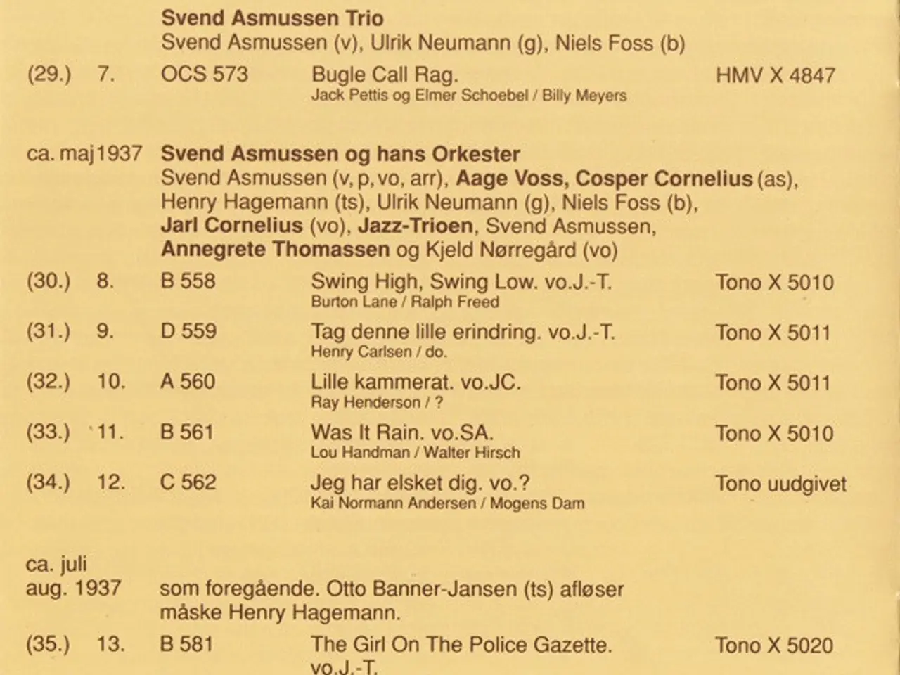 Billede 9 - Svend Asmussen – Svend Asmussen 1937 / Vol. 2 – CD
