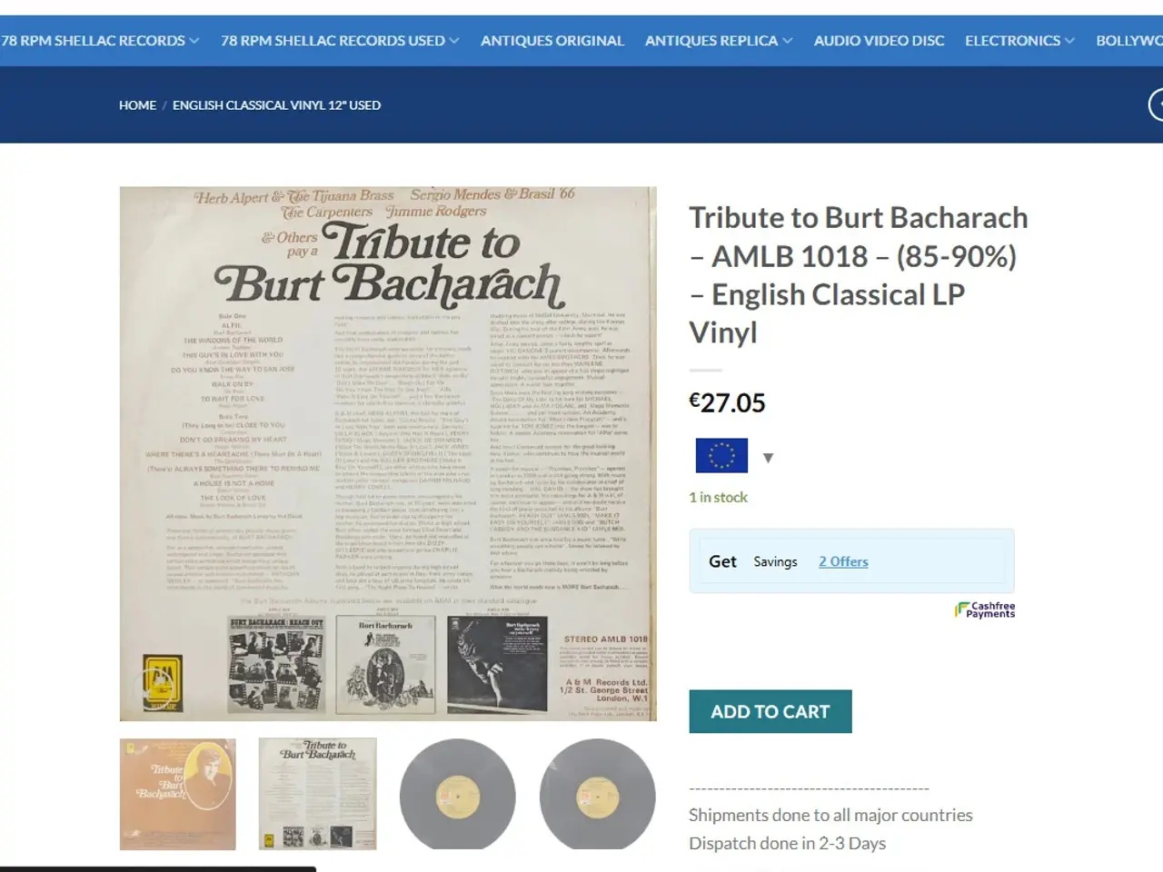 Billede 3 - Div: Tribute to Burt Bacharach - LP vinyl