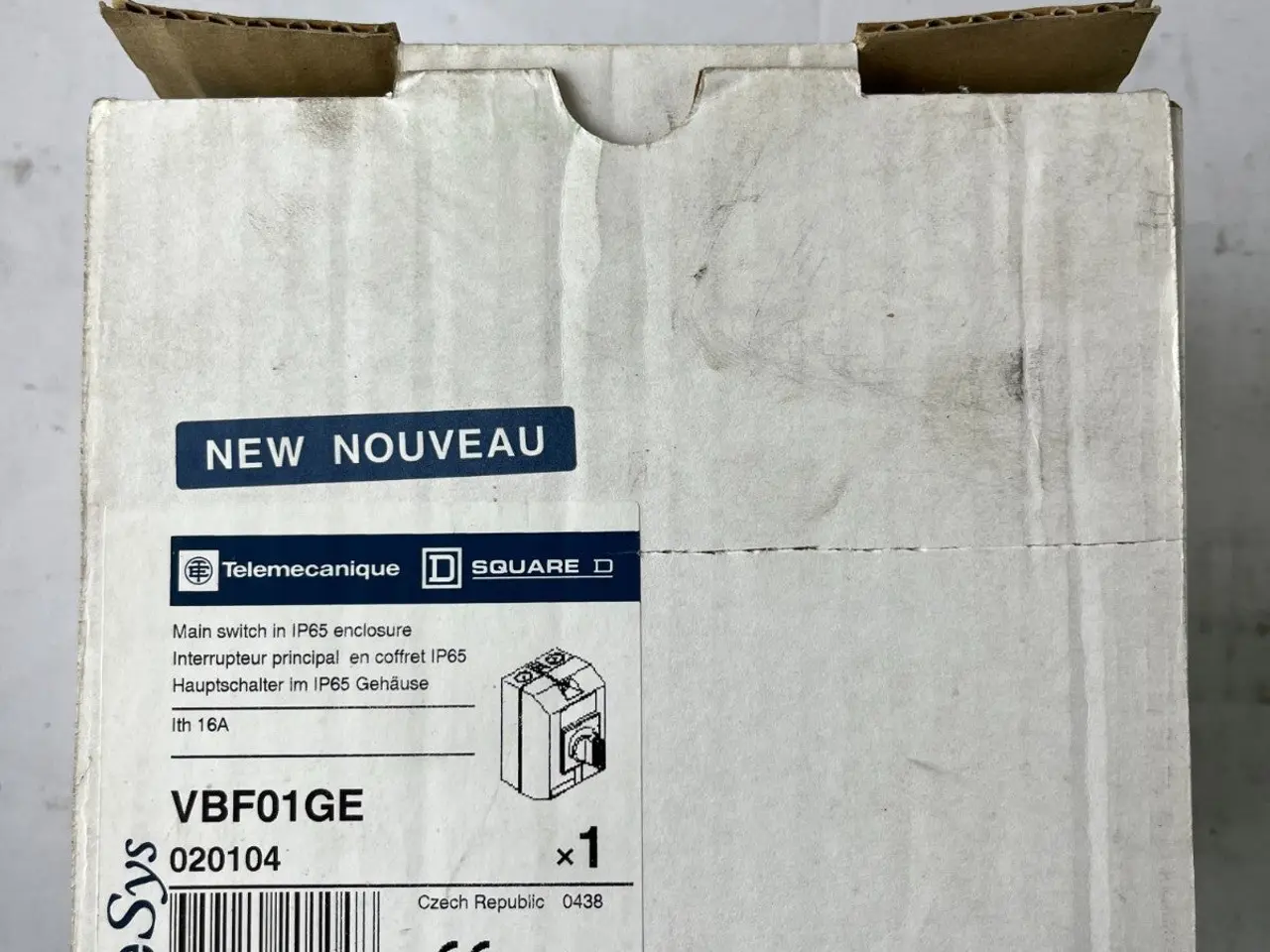 Billede 2 - Telemecanique VBF01GE Main kontakt 16A IP65 TeSys