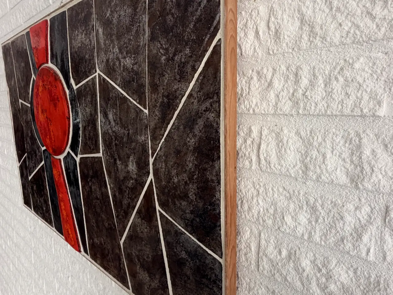 Billede 5 - 90x56cm keramisk vægrelief med kakler