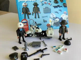 Playmobil 5891, motorcykelbetjent og røver