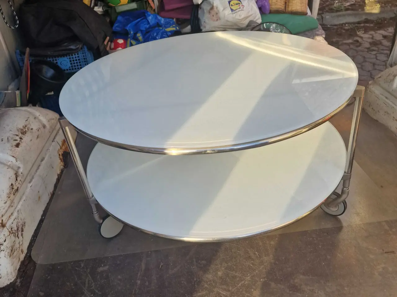 Billede 1 - Sofabord med 2 acrylglasplader 
