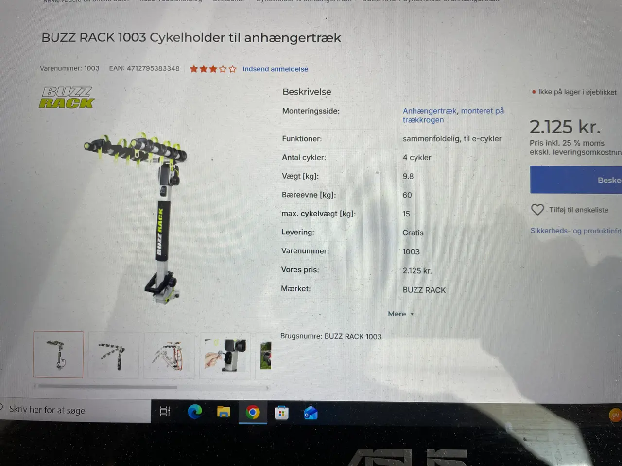 Billede 5 - Billig cykelholder til bil
