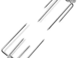 Grill rotisseri spydgafler 2 stk stål