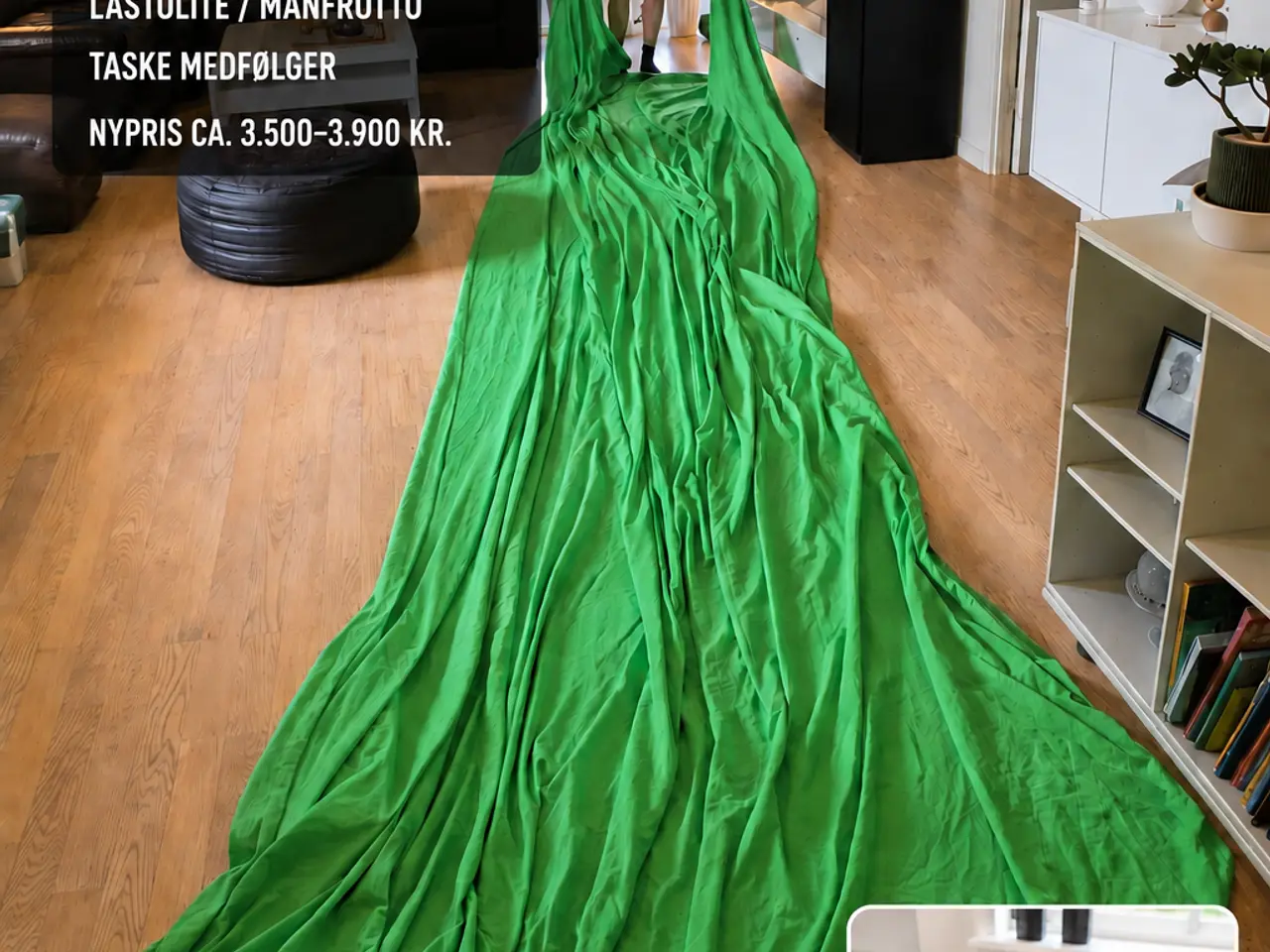 Billede 2 - Professionel Lastolite green screen 3×7 m + taske
