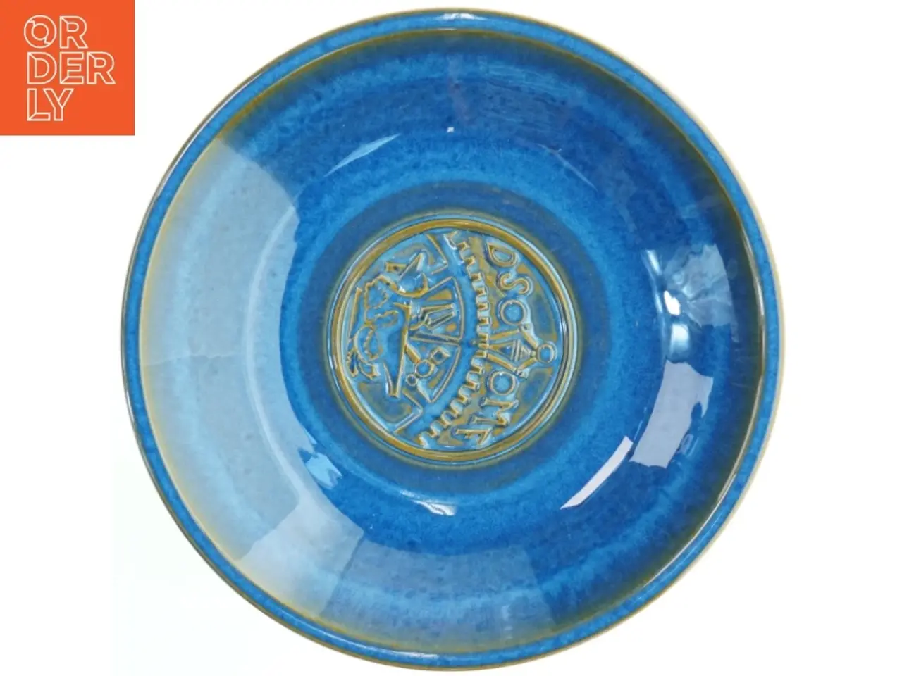 Billede 3 - Blå keramisk skål fra Søholm (str. Ø 29 cm)