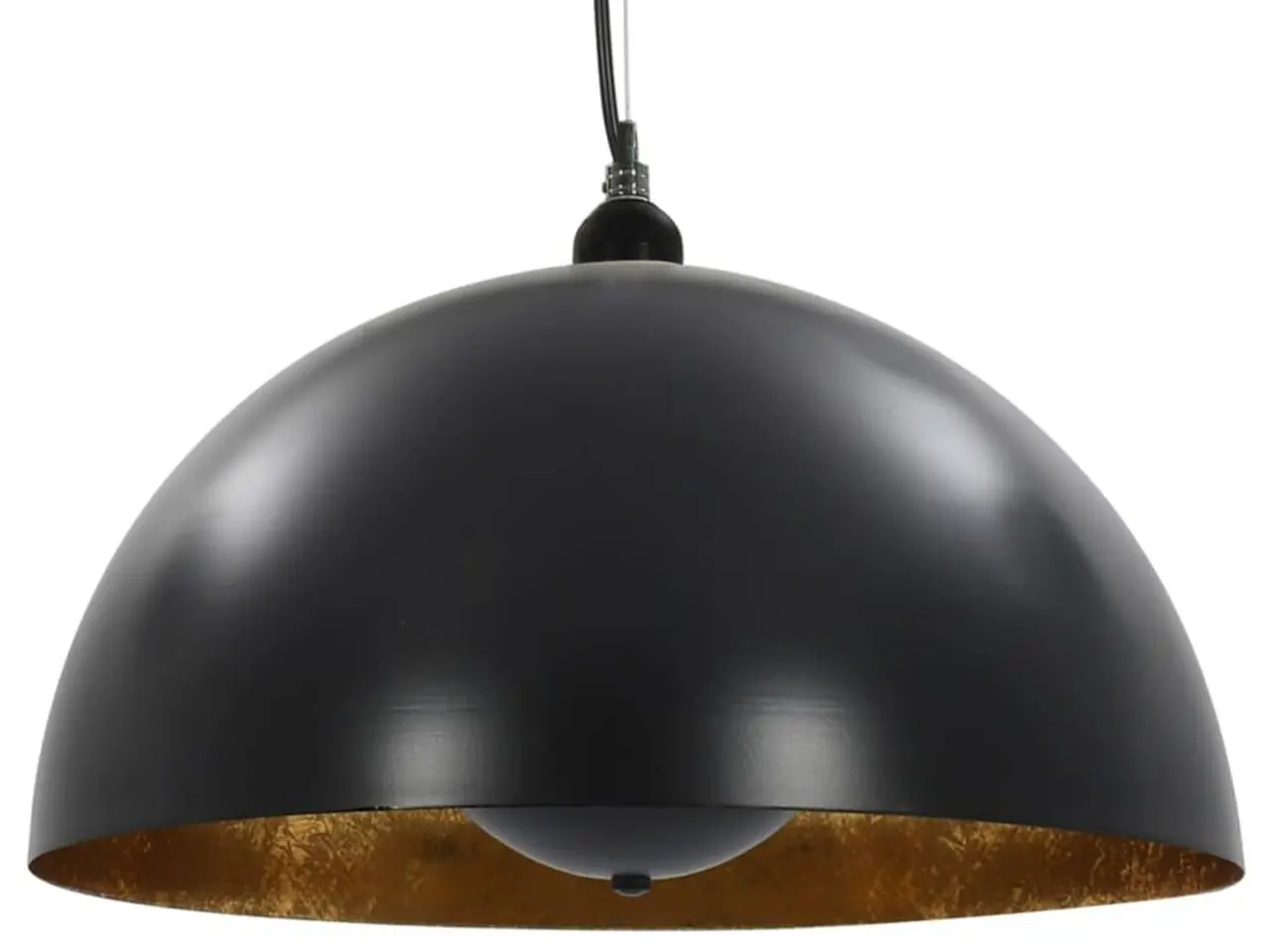 Billede 5 - Loftslamper sæt - halvkugle 40 cm E27, sort/guld (2 stk.)