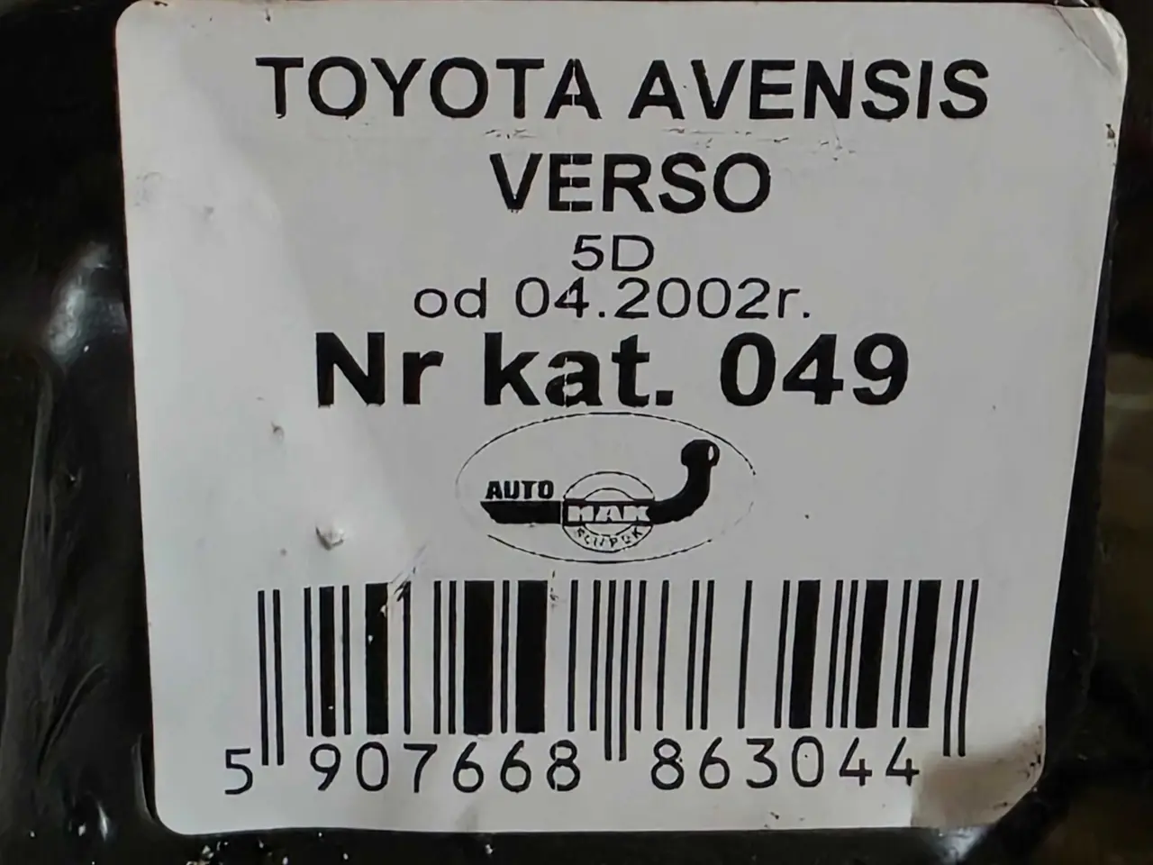 Billede 1 - Toyota Avensis Verso (M2) anhængertræk- nyt