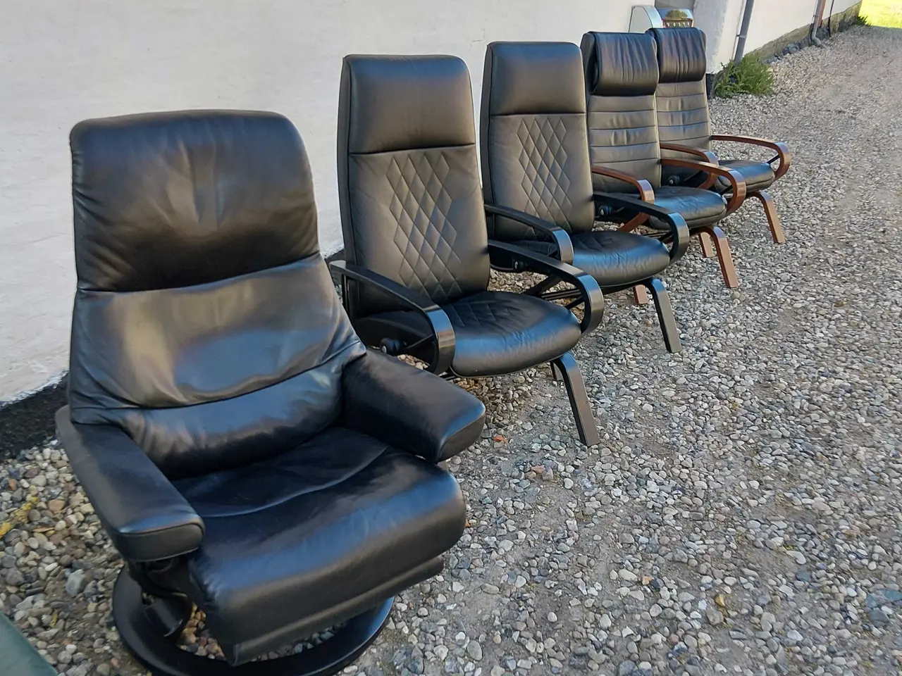 Billede 6 - Stressless, Hjort Knudsen, Farstrup læder lænestol