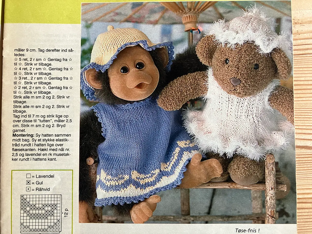 Billede 3 - Sy og Strik til Bølle, Little Monkey lost m.fl.
