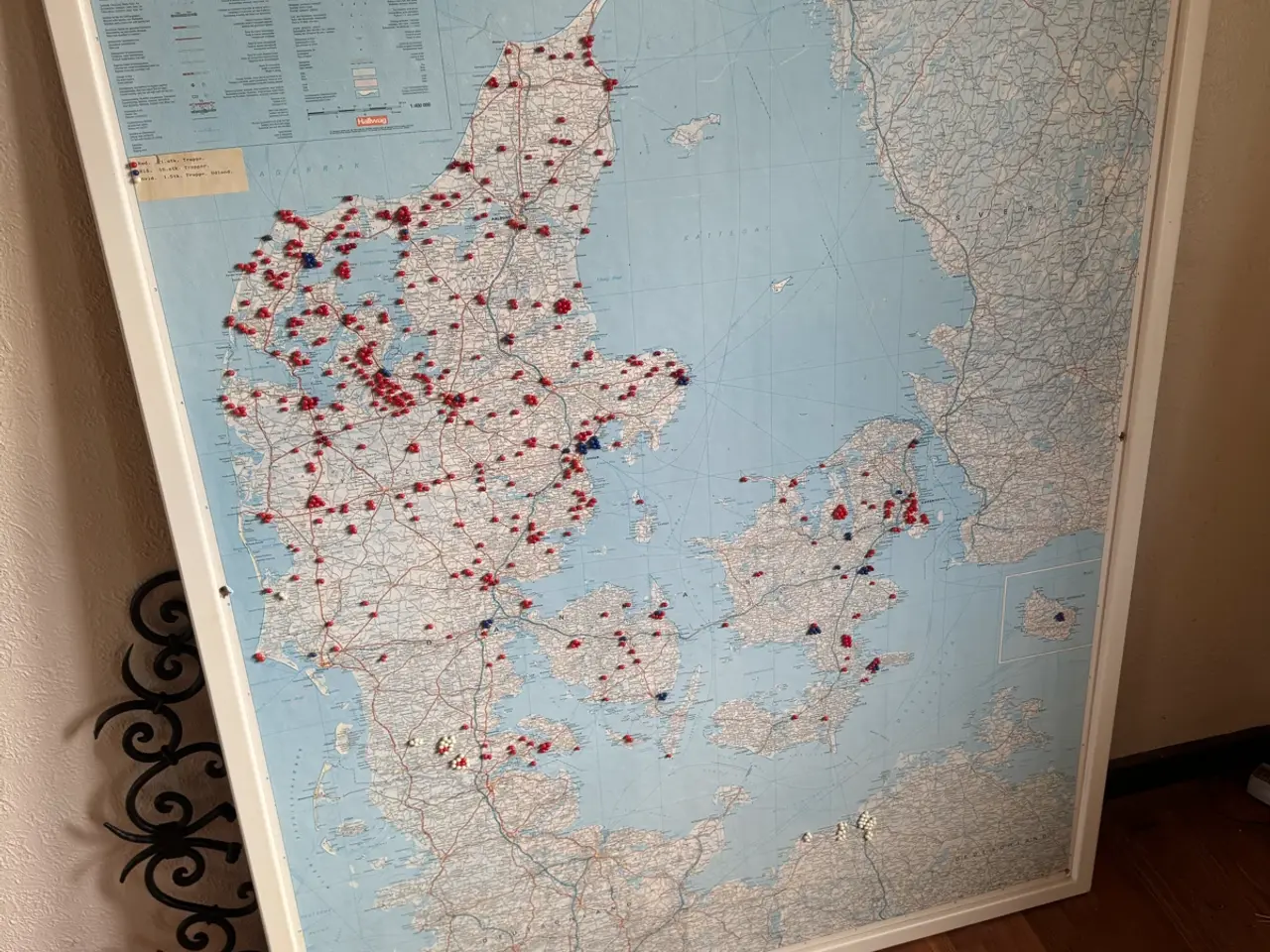Billede 3 - Landkort Danmark 