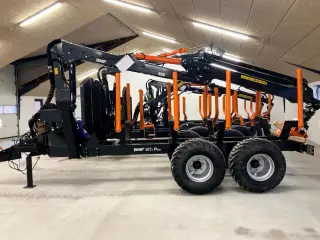 BMF 10 tons skovvogn med 7,2 m kran