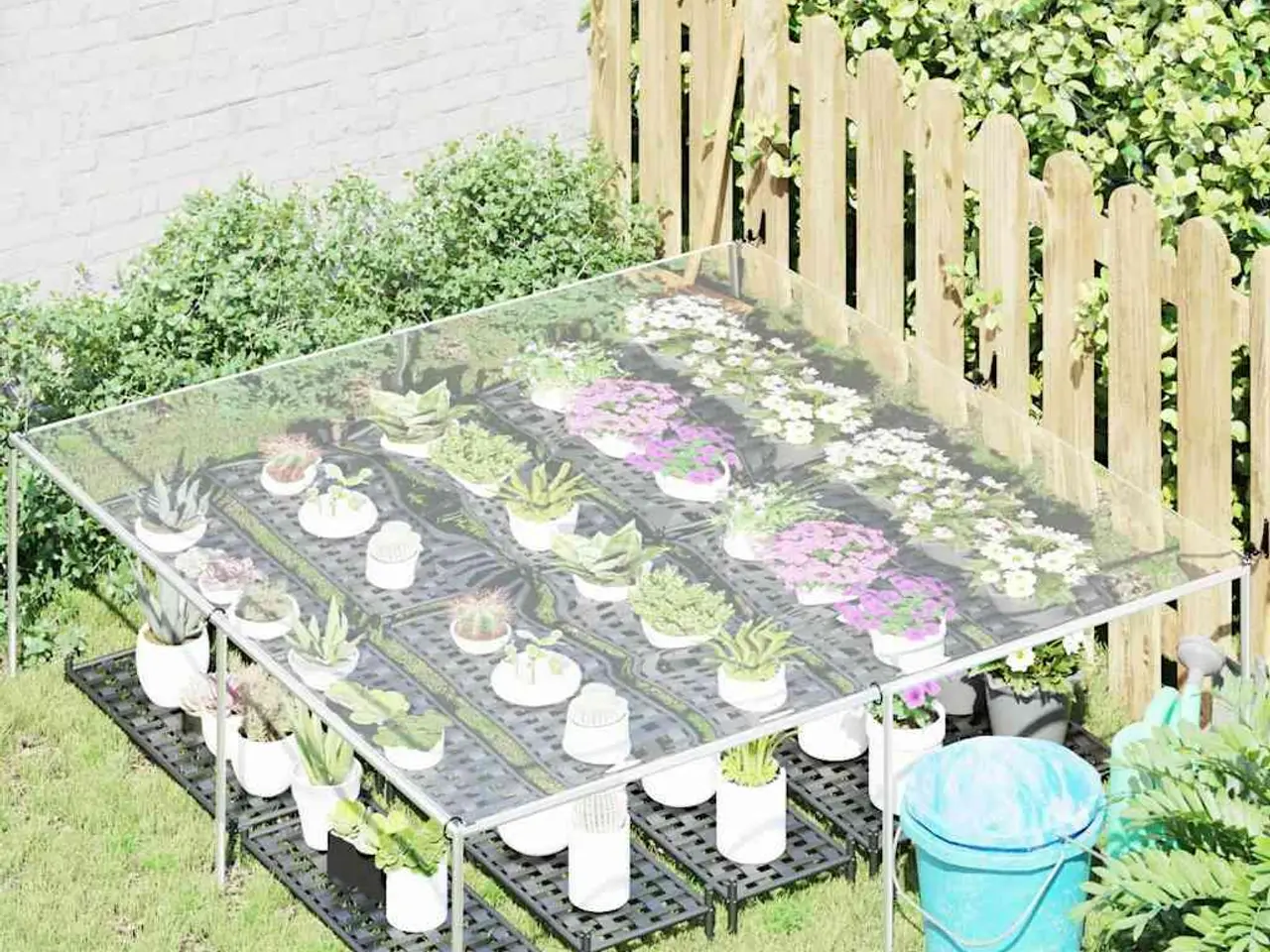 Billede 2 - Klar presenning med øjer 2 x 2 m PVC