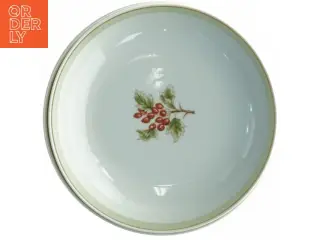 Porcelænstallerkner med dekoration fra Lyngby (str. Diameter 20 cm)