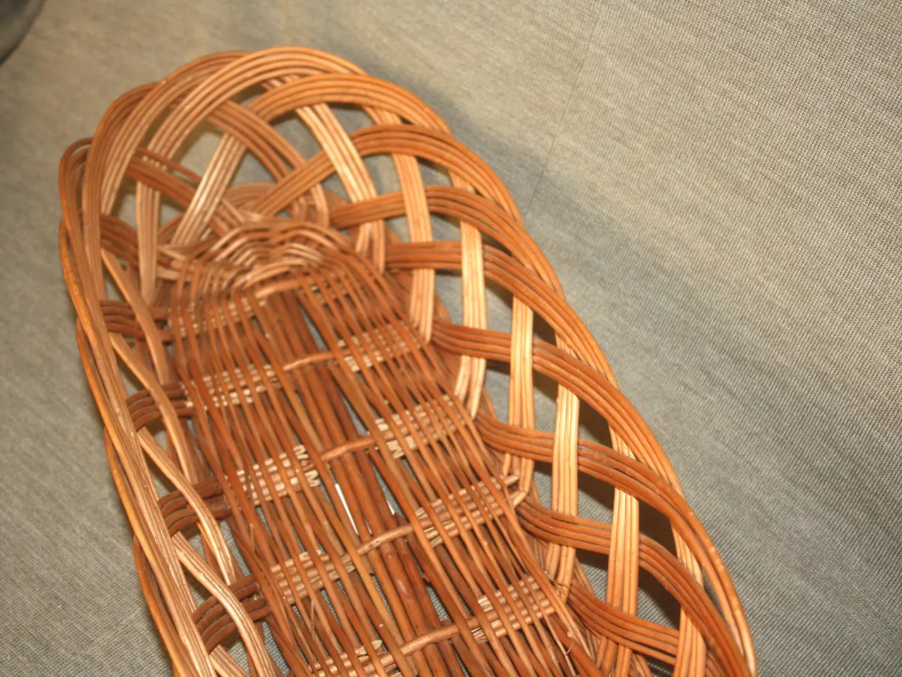 Billede 2 - Flettet brødbakke / kurv 38,5 cm x 16 cm
