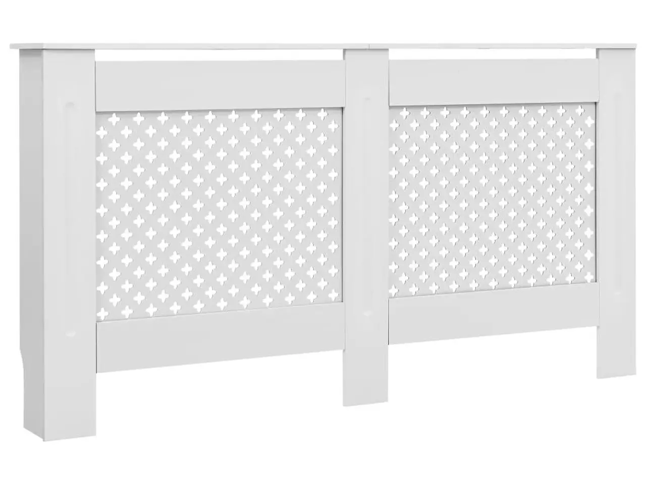 Billede 2 - Radiatorskjuler i MDF - 152 x 19 x 81,5 cm, hvid