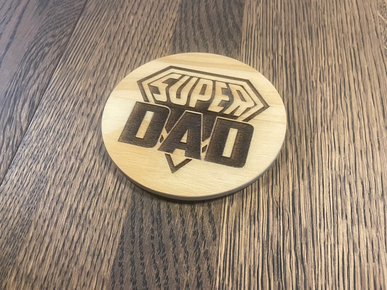Billede 6 - Holder i træ, med 6 coasters.