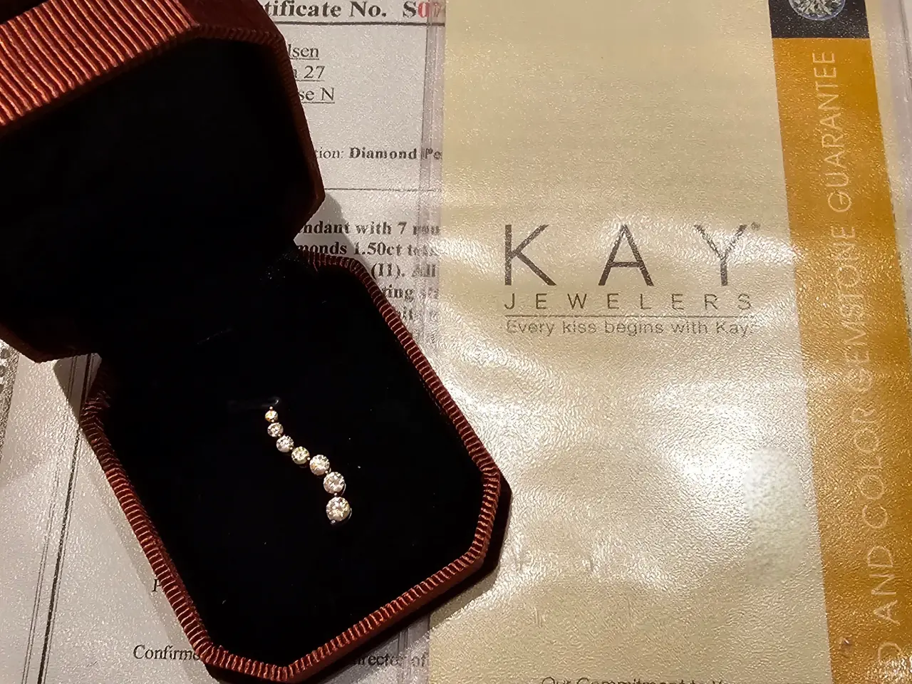 Billede 9 - 1,5 carat Diamant vedhæng, hvidguld