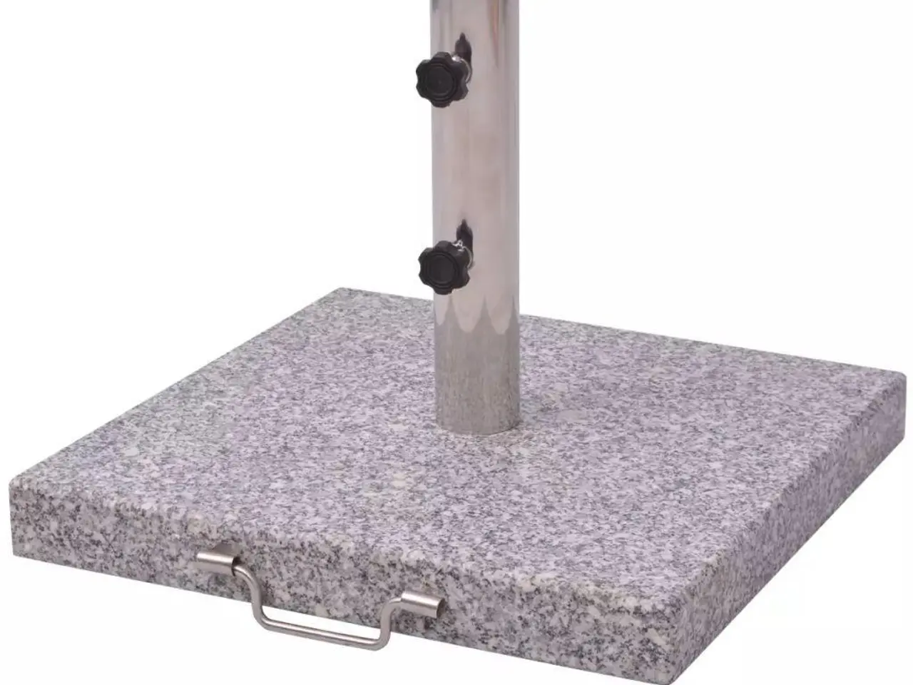 Billede 1 - Parasolfod i poleret granit 45 cm - 29 kg, grå