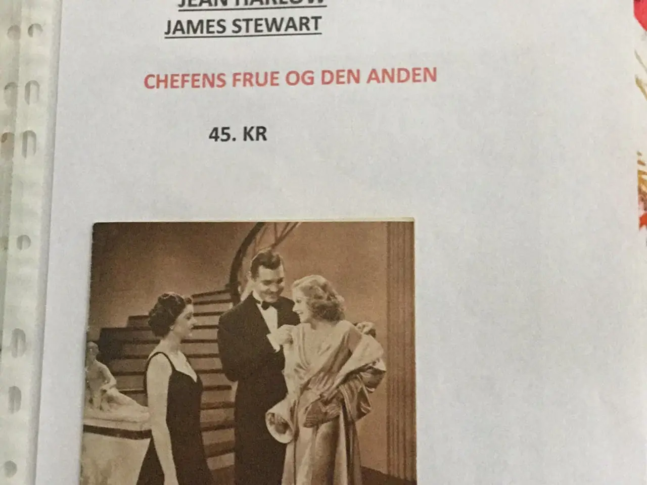 Billede 3 - Filmprogrammer - Stewart+Gable+Flynn+Garbo
